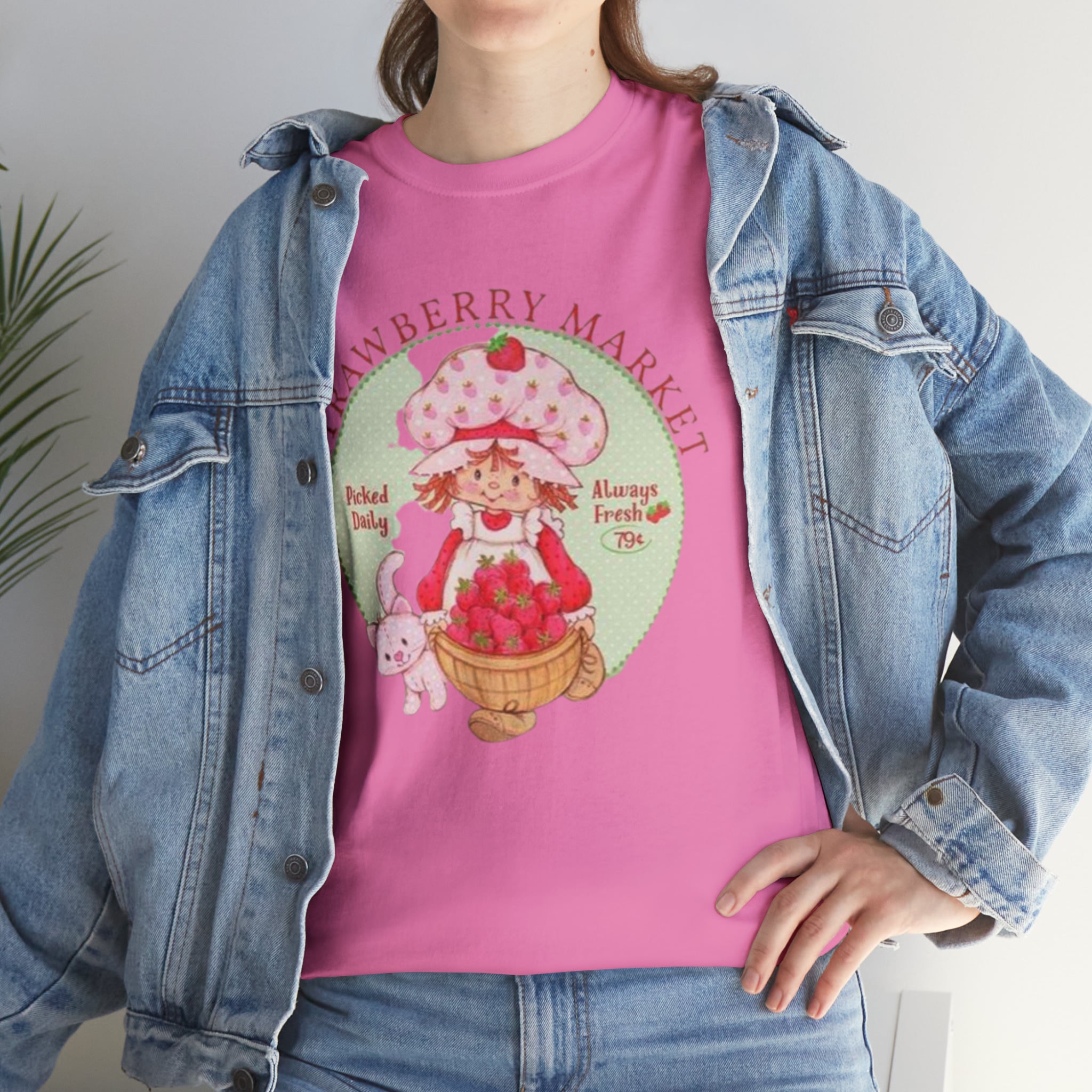 Strawberry Shortcake-  Unisex Heavy Cotton T-Shirt - Creations by Chris and Carlos